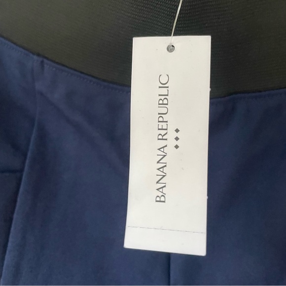 Banana Republic | NWT Navy Ponte Leggings with Black Elastic Waistband - Picture 5 of 8